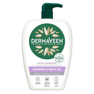 Skin Care: DERMAVEEN Extra Hydration Shower and Bath Oil