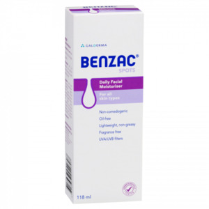 Skin Care: BENZAC SPOTS Daily Facial Moisturiser 118ml