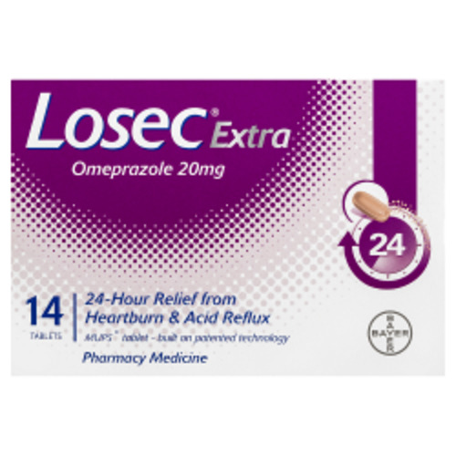 Digestive Care: LOSEC Extra 20mg 14 tabs
