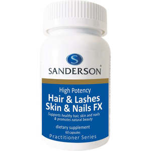 Health Supplements: SANDERSON Hair, Lash, Skin and Nails FX 60 Capsules