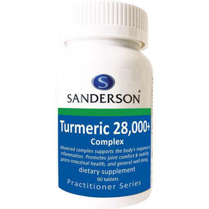 Health Supplements: SANDERSON Turmeric 28,000+ 60 Tablets