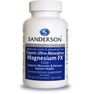 Health Supplements: SANDERSON Magnesium FX 1000 60 Tablets
