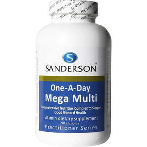 Health Supplements: SANDERSON 1-a-day Mega Multi 90 Capsules