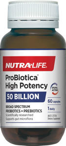 Nutralife: NUTRALIFE ProBiotica High Potency 50 Billion 60 Capsules