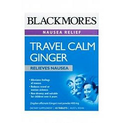 Blackmores Travel Calm Ginger 45 tablets