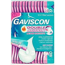 GAVISCON Dual Action Liquid Sachets 12x10ml
