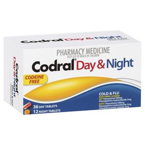 Codral: CODRAL PE Day & Night (Codeine Free) Tabs 48