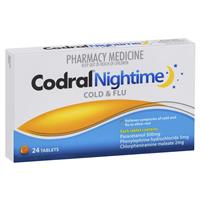 CODRAL Nightime Tablets 24