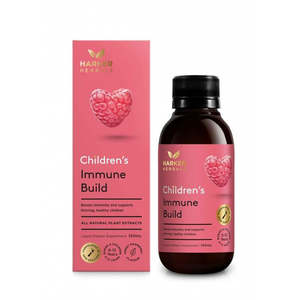 Harker Herbal: Harker Herbals Childrens Immune Build Liquid 150ml - Sweet Raspberry