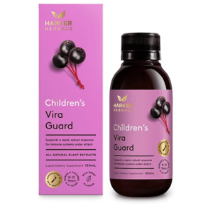 Harker Herbal: Harker Herbals Childrens Vira Guard Liquid 150ml - Elderberry