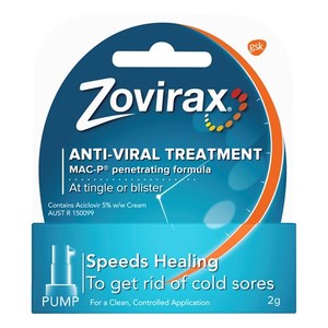 Cold Sore: Zovirax Cream 2g Pump