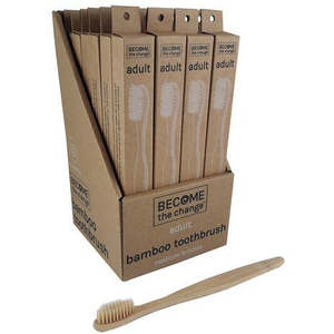 Denture Care: Toothbrush Bamboo Adult - Medium