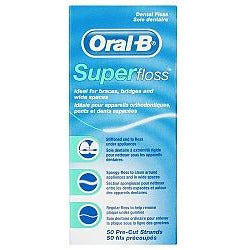 ORAL B Super Floss 50 Pre-Cut Strands