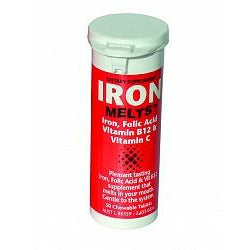 Iron Supplements: IRON MELTS 50 Chewable Tablets