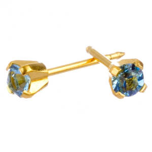 March 3mm Gold Claw Earrings