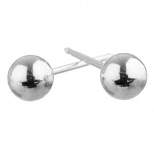 Silver Ball 5mm Earrings
