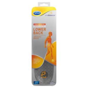 Scholl In Balance Inner Soles: SCHOLL Lower Back Orthotic Inner Sole - 9-11