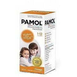 PAMOL All Ages 250mg/5ml Orange Colour Free 100ml