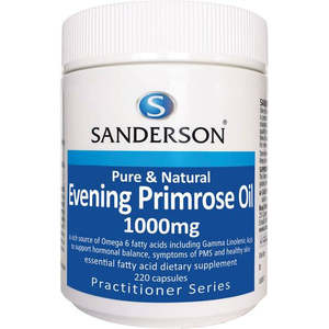 Sanderson: SANDERSON Evening Primrose Oil 1000mg 220 Capsules