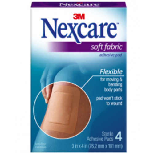 Nexcare Soft Fabric - 4 Adhesive Pads
