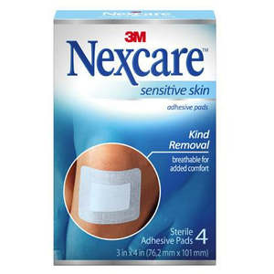 Nexcare Sensitive Skin - 4 Adhesive Pads