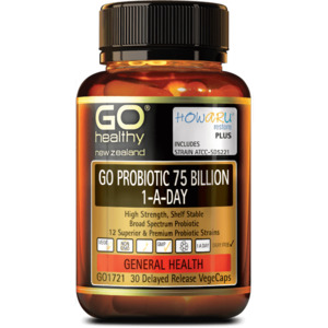 Digestive Health: GO Probiotic 75 Billion 30 Capsules