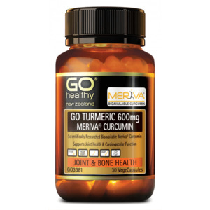 Bone Joint Health: GO Turmeric 600mg 30 Capsules
