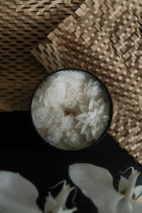 Myra - Floral Tin Candle