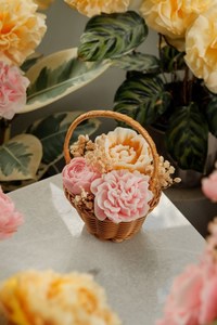 All Candles: Esther - Floral Basket Candle