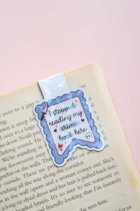I Stopped Reading Crime Here Magnetic Bookmark