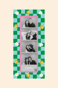 Green Smiley Magnetic Photostrip Frame