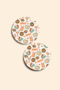 Car Coasters: Showgirl Car Coasters - 2 Pack