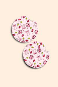 Car Coasters: Disco & Bows Car Coasters - 2 Pack