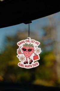 Air Fresheners: Girl Math - Strawberry Air Freshener