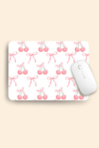 Mousepads: Cherry Bows Mousepad
