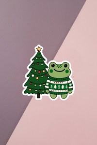 Christmas Collection: Christmas Froggie Sticker