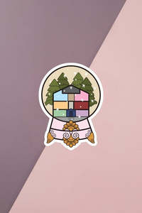 Lover Inspired Snowglobe Sticker