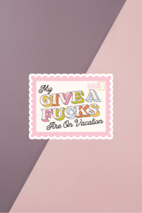 On Vacation Sticker