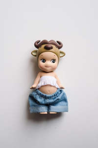 Crop Top & Light Blue Baggy Jeans - Sonny Angel Clothes
