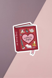 Wuth Heights Red Book Sticker