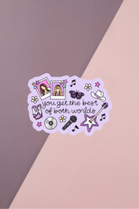 Stationery: Best Of Both Worlds Sticker