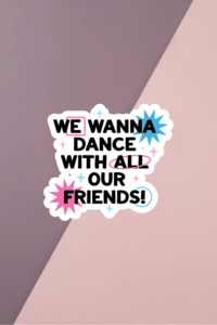 Stationery: Wanna Dance Sticker