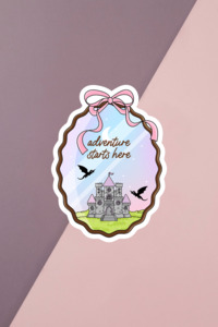 Bookish Babes: Adventure Starts Here Sticker