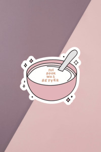 The Book Was Better Cereal Sticker