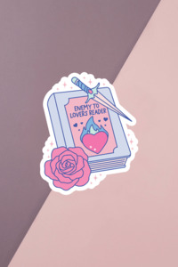Bookish Babes: Enemy To Lovers Reader Sticker