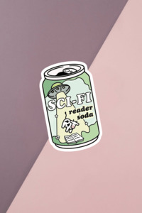 Bookish Babes: Sci Fi Soda Sticker