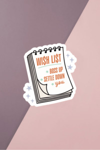Pop Culture Stickers: Wish List Sticker