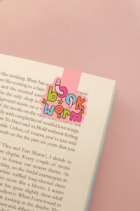 Magnetic Bookmarks: Book Worm Sparkle Magnetic Bookmark