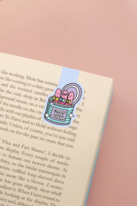Magnetic Bookmarks: Can Of Bookworms Magnetic Bookmark