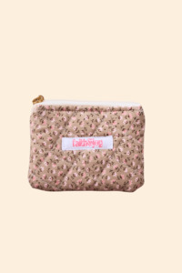 Brown Florals Coin Pouch